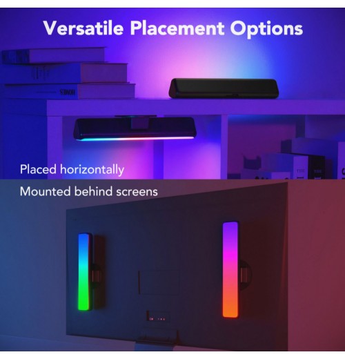 RGBICWW WiFi + Bluetooth Flow Plus Light Bars [Energy Class G] for Dynamic Lighting Effects